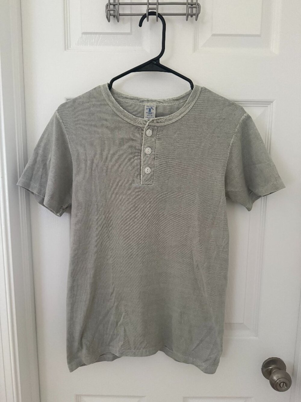 Small Velva Sheen Henley, blue